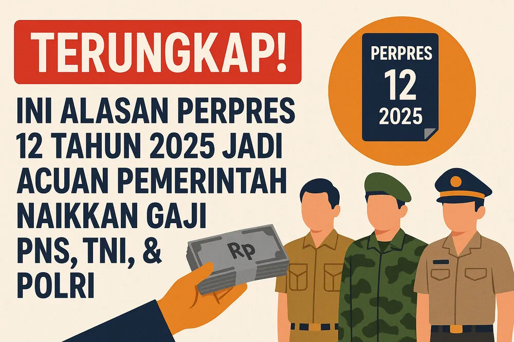 ASN Bersiaplah! Perpres 12 Tahun 2025 Jadi Payung Hukum, Angin Segar Kenaikan Gaji PNS, TNI, Polri, serta P3K