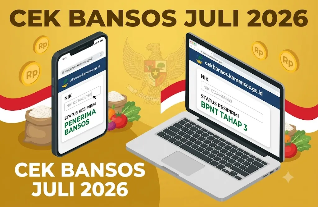 Cara Cek Bansos BPNT Juli 2026 Tahap 3: Cek NIK di cekbansos.kemensos.go.id Sekarang!